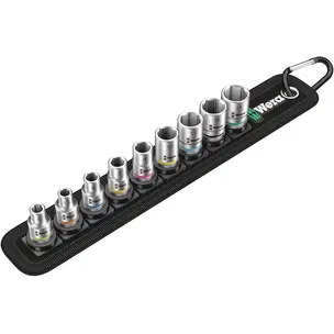 Wera 05003883001 Belt A 4 Zyklop Socket Set 1/4" Drive Belt Set - 9 Piece