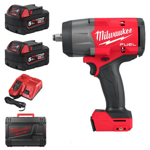 Milwaukee M18FHIW2F12-502X 18v Fuel 1/2" High Torque Impact Wrench with Friction Ring Kit