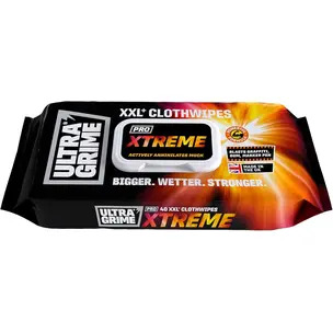 UltraGrime Pro Xtreme Cleaning Wipes - Pack Of 40