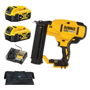 Dewalt DCN680N 18v XR Brushless 18GA Brad Nailer Kit- 2 x 5.0ah Batteries, Charger & Bag