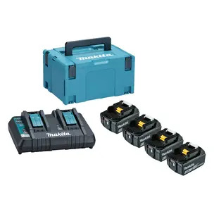 Makita 197627-6 18v LXT Power Source Kit - 4 x 5.0ah Batteries, Charger & Case