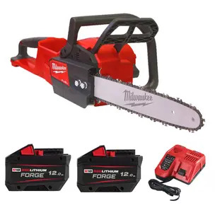 Milwaukee M18FCHS35-122 18V 35cm Fuel Chain Saw Kit - 2 x 12.0ah Forge Batteries & Charger