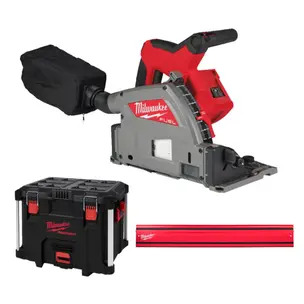 Milwaukee M18FPS55 18v 55mm Plunge Saw Naked in Packout Case with 1.4m Guide Rail