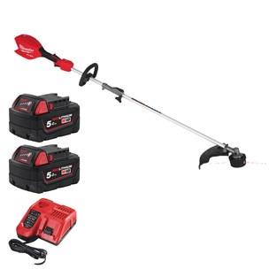 Milwaukee M18FOPHLTKIT2-0 18v Fuel Outdoor Power Head Gen 2 Naked Quik-Lok Kit - 2 x 5.0ah Batteries & Charger