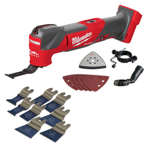 Milwaukee M18FMT-0 Fuel 18v Multi-tool Naked & Smart 8 Piece Assorted Blade Set