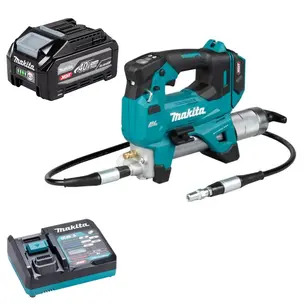 Makita GP001GZ 40V Max XGT Grease Gun Kit - 4.0ah High Output Battery & Charger