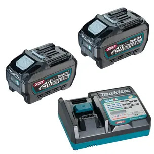 Makita BL4050F 40v Max XGT 5ah Li-ion Battery Twin Pack & DC40RC Charger