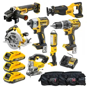 Dewalt 18v XR 7 Piece Kit - 3 x 2.0ah Batteries