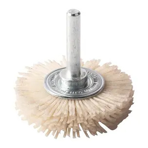 Milwaukee 4932501715 Wheel Brushes For Straight Angle Grinder Crimped Ceramic Grain - 50 x 10mm, 120G, 1.1mm Wire Gauge - 3 Piece