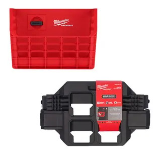Milwaukee 4932493379 Packout Wire Basket & 4932498648 Packout Side Mount Mounting Plate