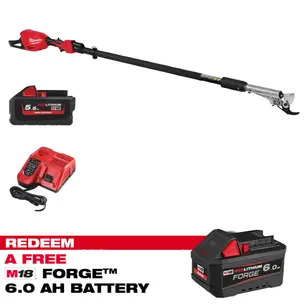 Milwaukee M18BLTS-551 18v Brushless Telescoping Shear Kit - 1 x 5.5ah High Output Battery and Charger  (CLAIM FREE 6.0AH FORGE BATTERY VIA MILWAUKEE REDEMPTION)