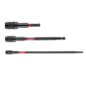 Milwaukee Shockwave Impact Duty Locking Bit Holder 3 Piece Set - 73mm, 152mm & 305mm