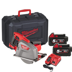 Milwaukee M18FMCS66-502C M18 Fuel 230mm Metal Circular Saw Kit, 2 x 5.0Ah Batts, Charger, Case