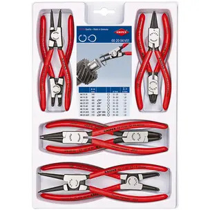 Knipex 00 20 04 V01 Precision Circlip Plier Set - 8 Piece