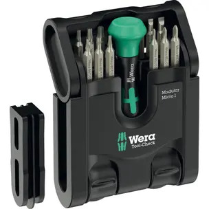 Wera 05049002001 Tool-Check Modular Micro 1 Screwdriver Bit Set -21 Pieces