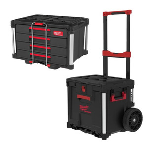 Milwaukee 4932498651 Packout Rolling Drawer & 4932493189 PACKOUT 4 Drawer Tool Box