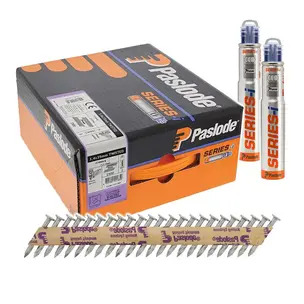 Paslode 141185 Electro Galvanised Twisted Nail Fuel Pack For PPNXi / PPN35Ci - 2500 Pieces