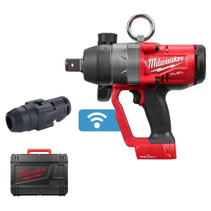 Milwaukee M18ONEFHIFW1-0 18V One Key Fuel 1" Impact Wrench Naked With 4932478760 Rubber Sleeve & Case