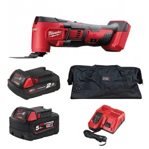 Milwaukee M18BMT-0 18V Compact Multi-Tool Kit - 5.0ah & 2.0ah Batteries, Charger & PTM Bag