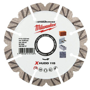 Milwaukee 4932492147  XHUDD 115 115mm Premium SpeedCross Diamond Blade