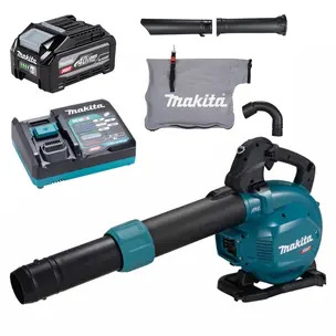 Makita UB003GZ 40V XGT Max Blower Kit - 4.0ah Battery, Charger & Accessories