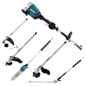 Makita DUX60Z Twin 18v LXT Multi Function Power Head With 5 Attachments