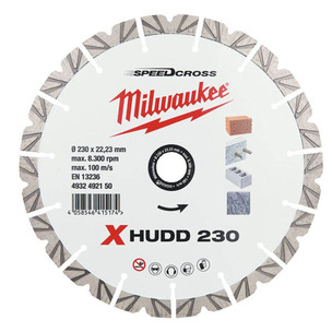 Milwaukee 4932492150  XHUDD 230 230mm Premium SpeedCross Diamond Blade