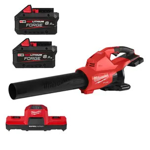 Milwaukee M18F2BL-802 18v Fuel Dual Battery Blower Kit - 2 x 8.0ah Forge Batteries & Charger