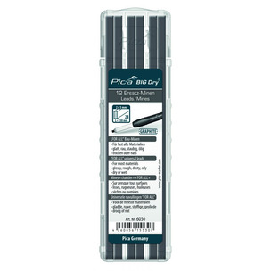 Pica 6030 BIG Dry Refills Graphite - 12 Leads