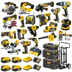 Dewalt 20 Piece Kit - 4 x 5.0ah Batteries & 2 x 2.0ah Batteries