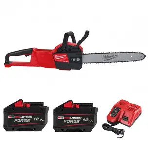 Milwaukee M18FCHSC-0 18V Fuel Compact Chainsaw Kit - 2 x 12.0ah Forge Batteries & Charger
