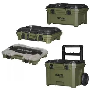 BUNKER Load-Up 4 Piece Set -340mm Rolling Box, 230mm Stacking Box, 100mm Stacking Box & 45mm Organiser