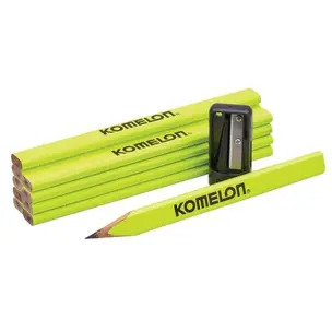Komelon XMS25PENCILS Carpenters Pencils & Sharpener Set