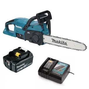 Makita DUC357Z 18V LXT Brushless 35cm Chainsaw Kit - 5.0ah Battery & Charger