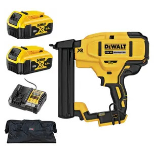 Dewalt DCN681N 18V Cordless XR Brushless 18Ga Narrow Crown Stapler Kit - 2 x 5.0ah Batteries, Charger & Bag