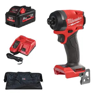 Milwaukee M18FID3-551 18v Fuel Impact Driver New Gen Kit - 5.5ah High Output Battery, Charger & PTM Bag