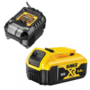 Dewalt DCB184 18V XR 5.0Ah Li-Ion Battery + DCB1102 Charger