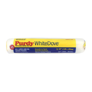 Purdy 140670122 12'' White Dove Roller Sleeve 1 1/2'' core, 3/8'' Pile