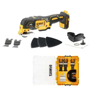 DeWalt DCS355N 18V XR Brushless Multi-Tool Naked with Accessory Set & Multi Tool Blade Set