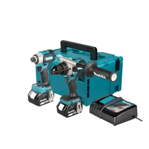 Makita DLX2566TJ 18V LXT Brushless Combi Drill & Impact Driver Kit - 2 x 5.0Ah Batteries, Charger & Case