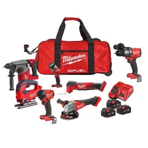 Milwaukee 18v 7 Piece Fuel Power Pack Kit- 3 x 5.0ah Batteries