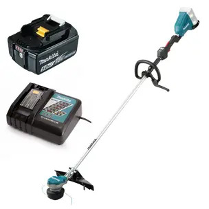 Makita DUR368LZ Twin 18v (36v) Brushless Line Trimmer Kit - 5.0ah Battery & Charger