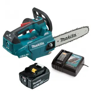 Makita DUC306Z 18Vx2 LXT 30cm BL Chainsaw Kit - 5.0ah Battery & Charger