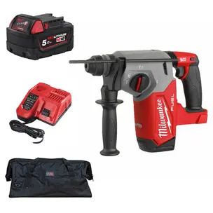 Milwaukee M18FH-502X 18v Brushless SDS+ Rotary Hammer Drill Kit - 2 x 5.0ah Batteries, Charger & PTM Bag