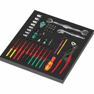 Wera 9753 Foam Insert Kraftform Kompakt Maintenance Set 1 - 45 Pieces