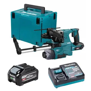 Makita HR011GZ03 40V Max XGT SDS-Plus Rotary Hammer Kit - 4.0ah High Output Battery & Charger
