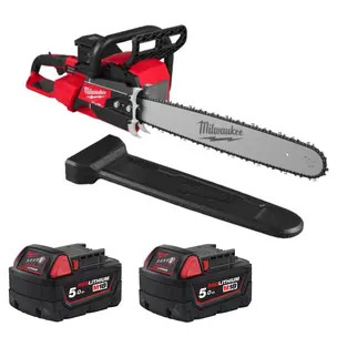 Milwaukee M18F2CHS50-0 18v Fuel Dual Battery 50cm Chainsaw & 2 x 5.0ah Batteries