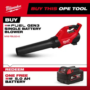 Milwaukee M18FBLG3-0 18v Fuel Gen 3 Blower Naked