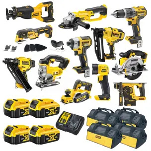 Dewalt 12 Piece Power Tool Kit 18v - 4 x 5.0ah Batteries