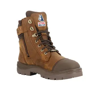 Steel Blue 392651 Southern Cross Zip WP S7 Distressed Brown - Select Size